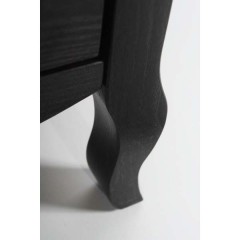 Комплект мебели ASB-Woodline Флоренция 85 чёрный массив ясеня
