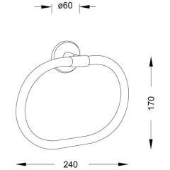 Полотенцедержатель-кольцо Steinberg 650 2500