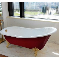 Ванна чугунная Magliezza Gracia Red DO 170x76