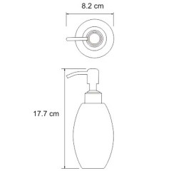 Дозатор жидкого мыла WasserKRAFT Ruwer K-6799
