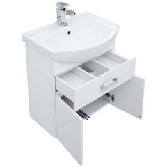 Комплект мебели Aquanet Ирис 60 белый (1 ящик, 2 дверцы) 00198812