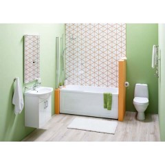 Комплект мебели Aquanet Ирис 60 белый (2 дверцы) 00198813
