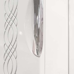 Зеркало-шкаф ASB-Mebel Алекса 60 L белый/серебро