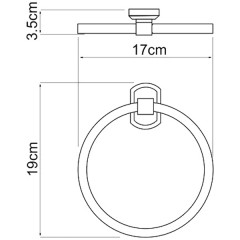 Полотенцедержатель-кольцо WasserKRAFT Oder K-3060