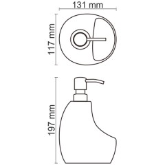Дозатор для жидкого мыла WasserKRAFT K-8099