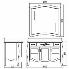 Комплект мебели Iside Aretusa 110