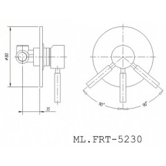 Смеситель для душа Migliore Fortis ML.FRT-5230