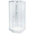 Душевая кабина IDO Showerama 8-5 100x100 стекло прозрачное, профиль белый 4985122010