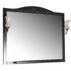 Зеркало ASB-Woodline Флоренция 105 чёрный массив ясеня