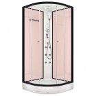 Душевая кабина Domani-Spa Delight 88 розовые стенки/прозрачное стекло с электрикой и гидромассажем DS01D88LPcCl10