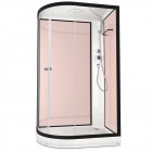 Душевая кабина Domani-Spa Delight 128 R розовые стенки/прозрачное стекло DS01D128RLPcCl00