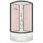 Душевая кабина Domani-Spa Delight 110 high розовые стенки/прозрачное стекло с электрикой и гидромассажем DS01D110HPcCl10