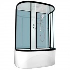 Душевая кабина Domani-Spa Neat 150 high голубые стенки/прозрачное стекло DS01N158HDbCl00
